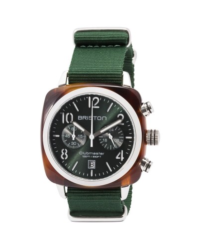 Briston Clubmaster Classic Acier Noir Mat - Montre Homme Élégante et Sportive
