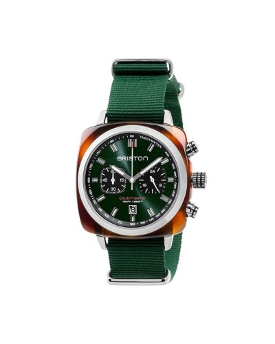 Briston Clubmaster Classic: Men's Watch Navy Blue Steel, Vintage Style
