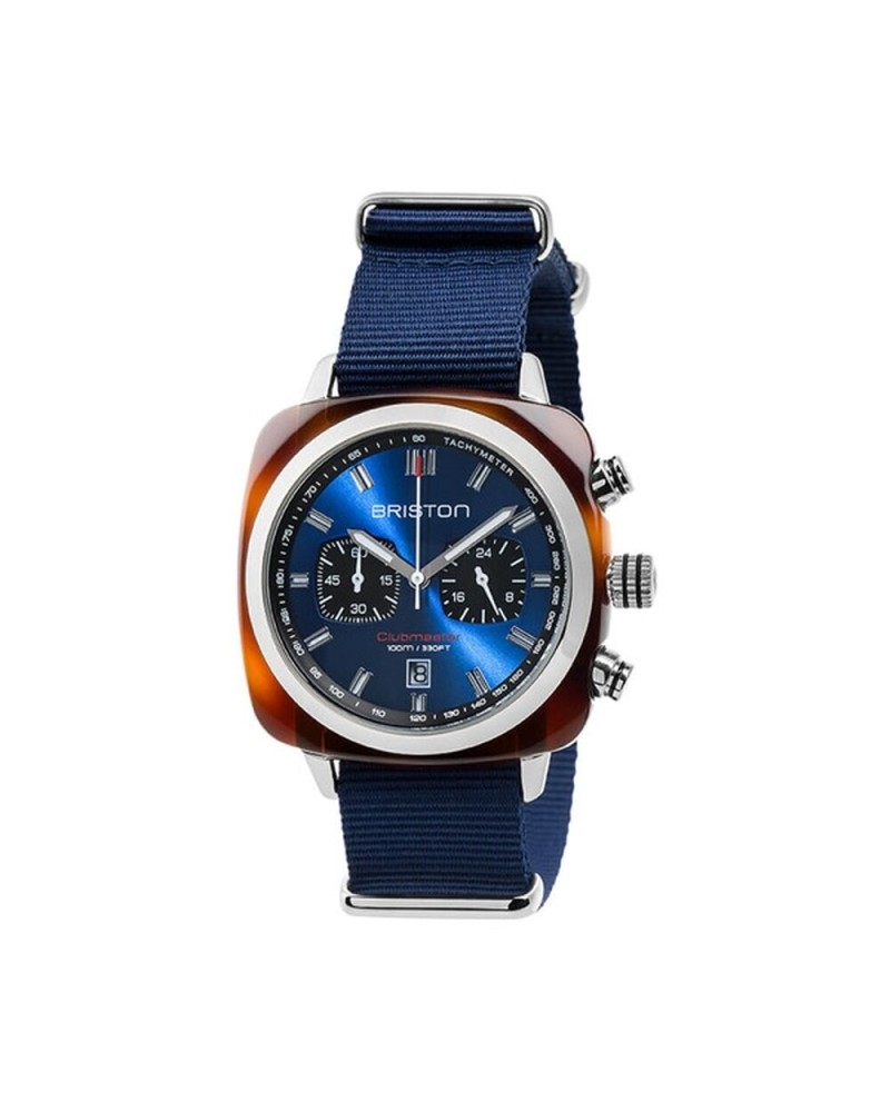 Briston Clubmaster Classic - Orologio Uomo Acciaio Nero e Tartaruga
