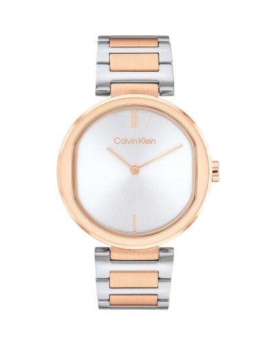 Calvin Klein Reloj de Mujer Minimal Esfera Plata Acero Inoxidable
