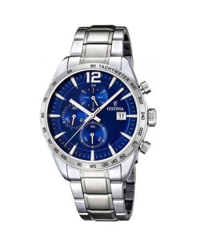 Festina Reloj de Hombre Plateado F16759/3 - Cronógrafo Acero Inoxidable
