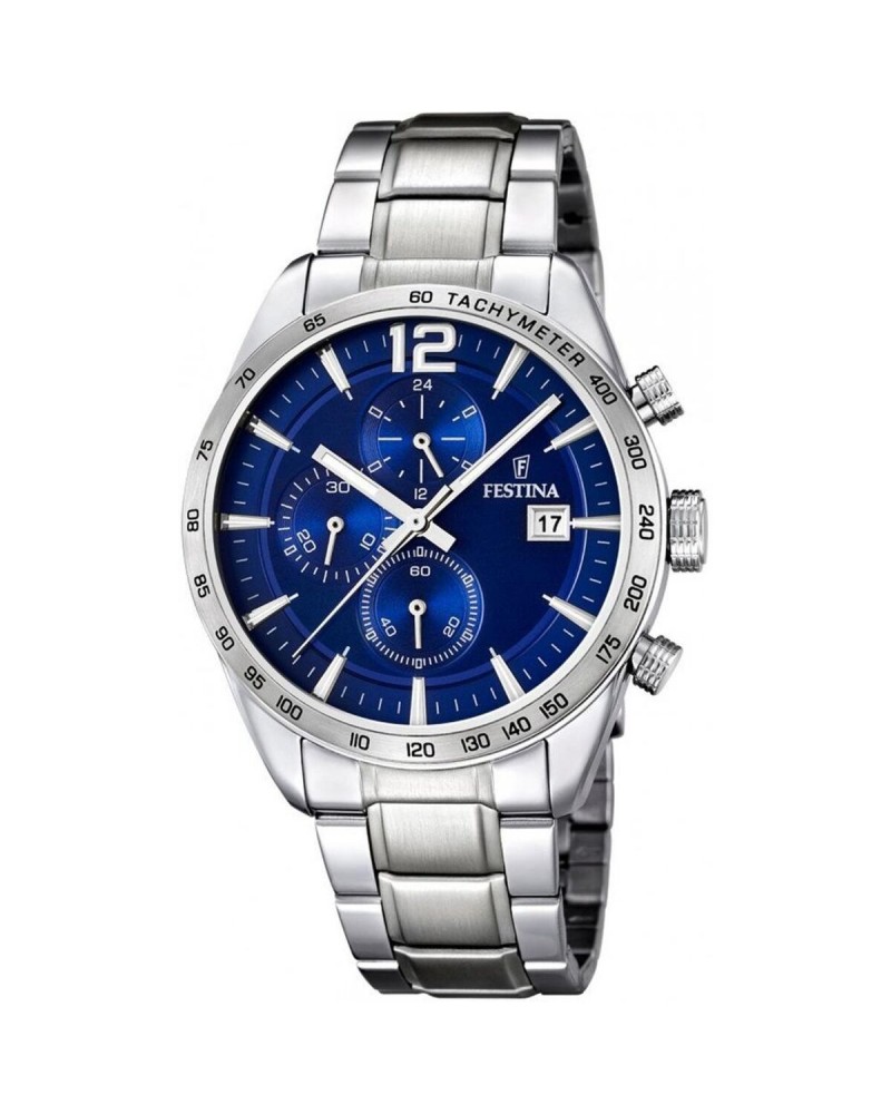 Festina Orologio Uomo Argentato F16759/3 - Cronografo Acciaio Inox