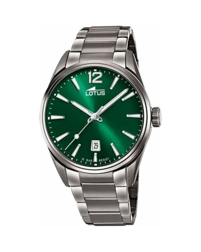 Lotus Montre Homme 18684/4 : Vert Argenté, Design Élégant
