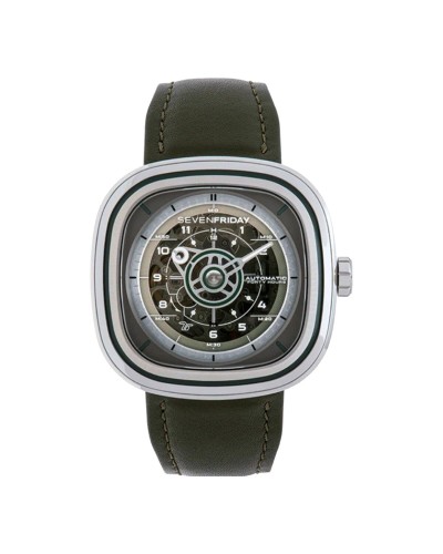 SevenFriday SF-T1/06 Montre Homme Automatique - 47mm Design Industriel
