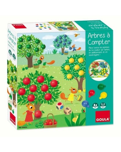 Goula Arbres à Compter - Jeu Éducatif en Bois pour Apprendre à Compter
