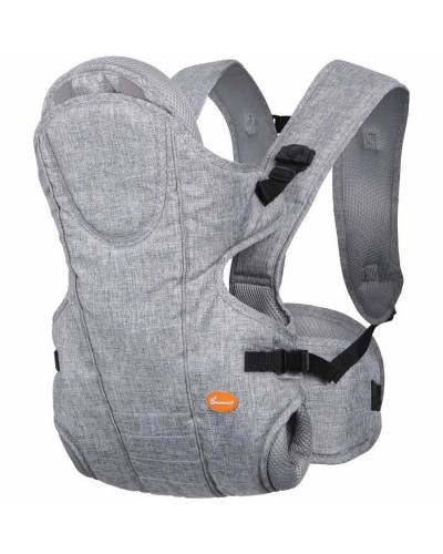 Dreambaby Oxford Mochila Portabebés Gris - Respaldo Ergonómico 15 kg
