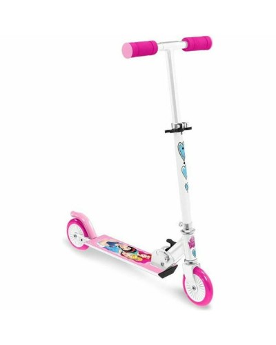 Tretroller Stamp Princess Rosa Mädchen - LED Räder, Faltbar, Leicht
