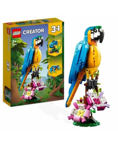 Playset Lego Creator 31136 Exotic parrot with frog and fish 3 in 1 253 Onderdelen