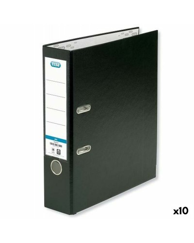 Elba Classificatore a Leva Nero A4 - 10 Unità - Archivio Ufficio
