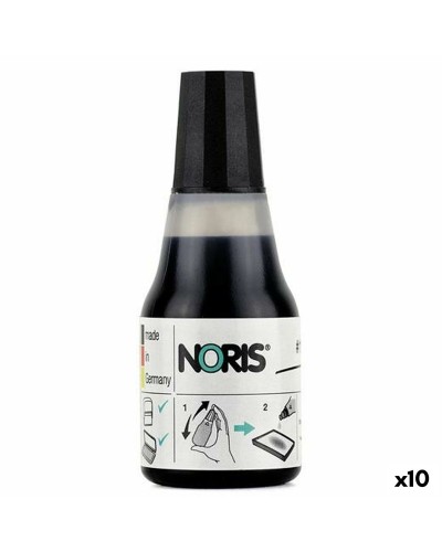 Colop Noris 110S - Recambio de Tinta Negra para Sellos (10 unidades) - Alta Calidad
