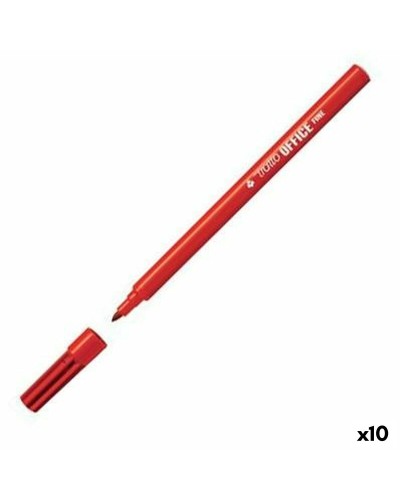 Tratto Pen Rosso: Feinschreiber, 12er Set (10 Stück Packung)
