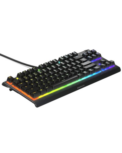 Tastiera per Giochi SteelSeries APEX 3 TKL Nero Qwerty in Spagnolo