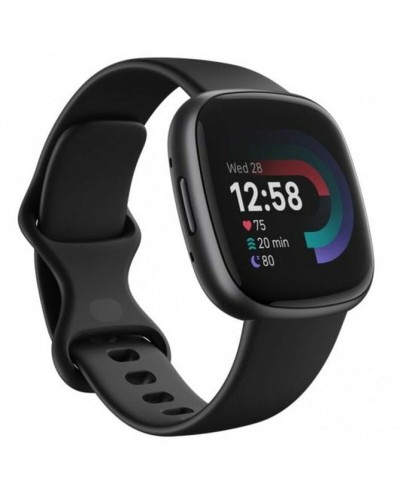 Fitbit Versa 4: Smartwatch Fitness Nero con GPS, Monitoraggio Battito, Impermeabile
