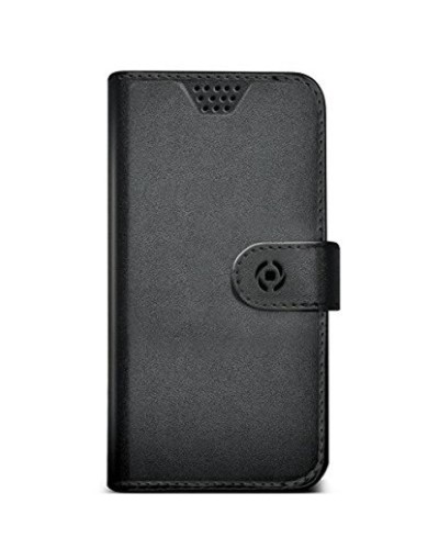 Celly WallyUnimBK : Étui Portefeuille Universel Noir pour Smartphone
