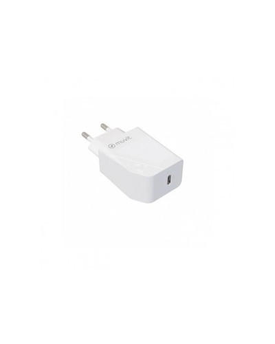 Muvit Chargeur Rapide 20W - Blanc - Alimentation USB-C Power Delivery
