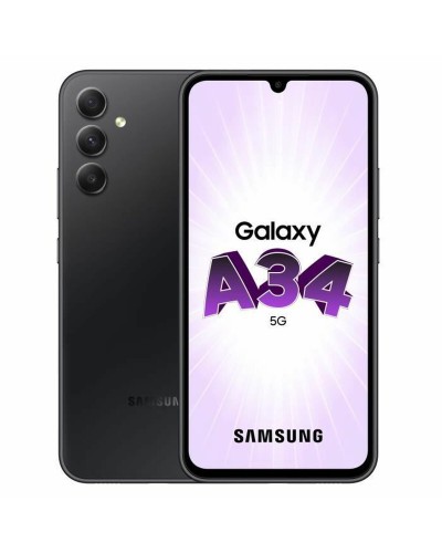 Samsung Galaxy A34 5G: Smartphone 6.6", 6GB RAM, 128GB, Schwarz/Grau
