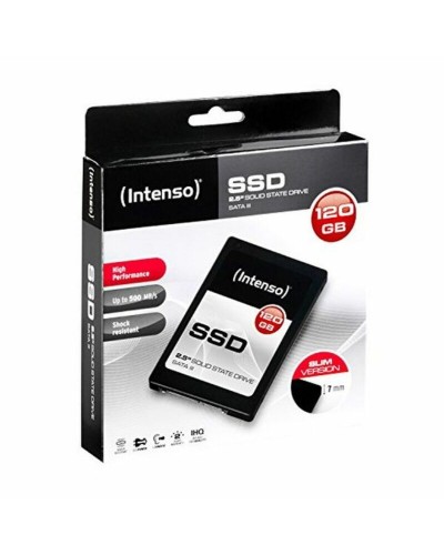 Intenso SSD 120GB 2.5" 7mm - Disco Duro Interno Rápido y Resistente
