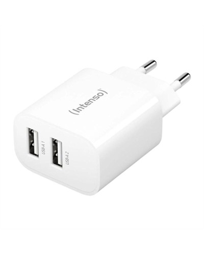 Intenso W24AA Chargeur USB Rapide 24W Blanc - Chargeur Mural
