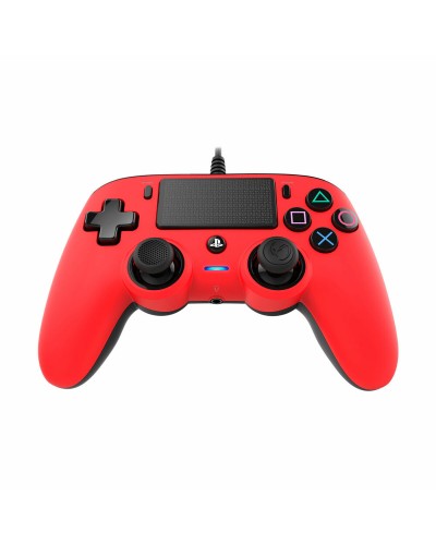Nacon Controller PS4 con Cable Rojo - Gaming PC & Consola - Diseño Ergonómico
