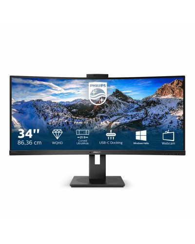 Philips 346P1CRH : Écran UltraWide 34" Quad HD incurvé pour mur d'images
