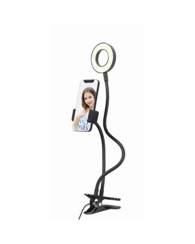 Gembird Ring Light LED Selfie 16cm - Perfekte Beleuchtung für Fotos & Videos
