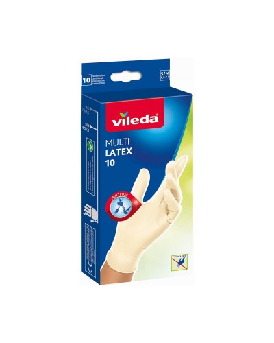 Vileda Multipurpose Gloves Size S/M - 10 Pieces - Durable and Protective

