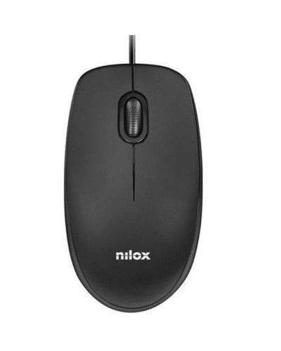 Nilox Mouse MOUSB1003 Negro 1600DPI - Óptico Inalámbrico Ergonómico
