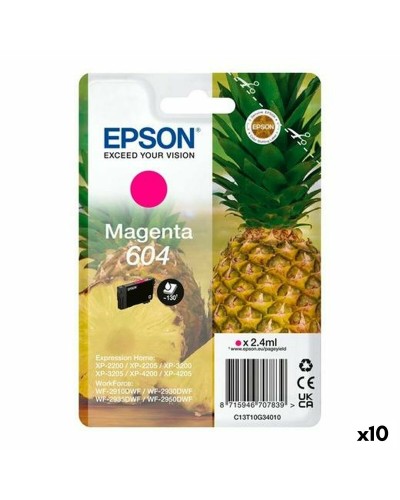 Epson Genuine Cartridges XP-2200/WF-2910 Black Magenta (10 Units)
