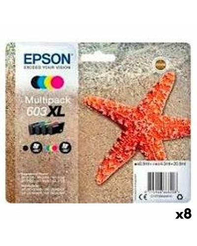 Alkunperäinen mustepatruuna Epson Musta/Cyanin sininen/Magentan punainen/Keltainen (8 osaa) (1 osaa)