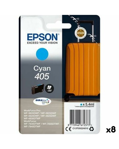 Epson 405 Ciano - Cartuccia Inchiostro Originale (8 Unità)
