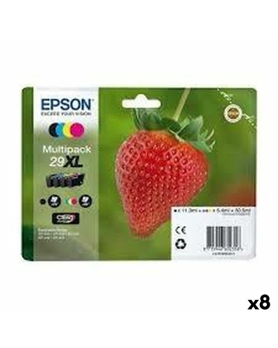 Epson 29 XL Multipack: Original Tintenpatronen Schwarz Cyan Magenta Gelb (8 Stück)
