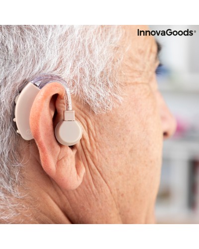 Welzy Amplificador Auditivo Retroauricular InnovaGoods + Accesorios - Mejora la Audición
