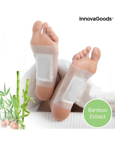 Detox-Patches voor Voeten Bamboo InnovaGoods 10 Stuks
