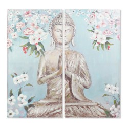 'Oriental Buddha Canvas Painting DKD Home Decor (140 x 140 cm), Set of 2'
