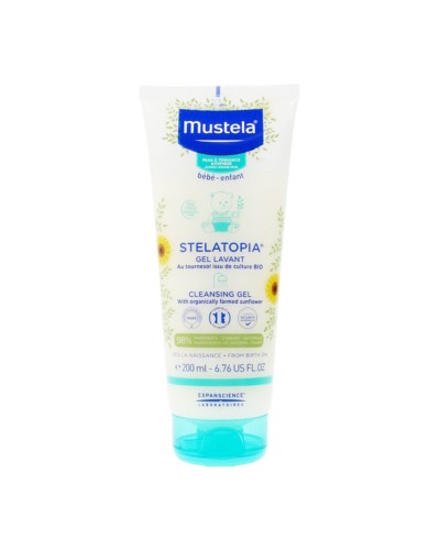 Mustela Stelatopia Sanftes Waschgel für zu Neurodermitis neigende Haut 200ml
