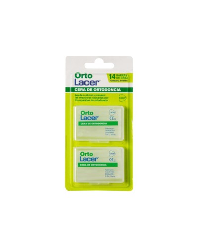 Lacer Ortolacer Cire Orthodontique Protectrice pour Appareil - 14 Unités
