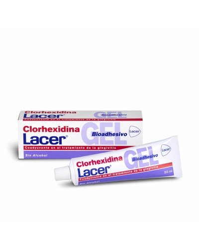 Lacer Chlorhexidin Gel Bioadhäsiv 50ml - Zahnpasta für empfindliches Zahnfleisch & Mundhygiene
