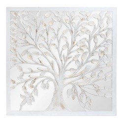 Estatua Decorativa DKD Home Decor: Árbol de Cristal Blanco en MDF
