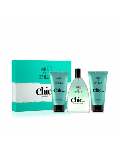 Aire Sevilla Chic Cofanetto Donna EDT 3pz: Profumo, Body Lotion, Mini Taglia
