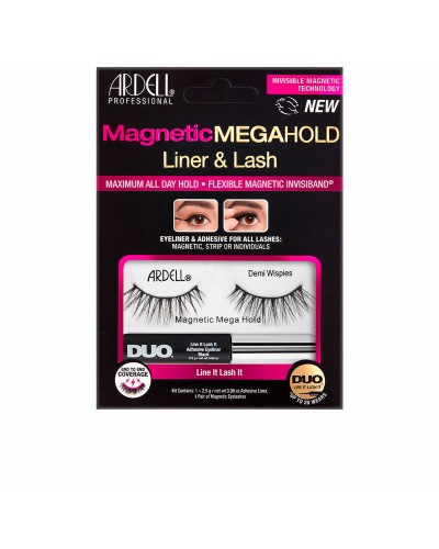 Set med falska ögonfransar Ardell Magnetic Megahold Liner Lash (2 antal)