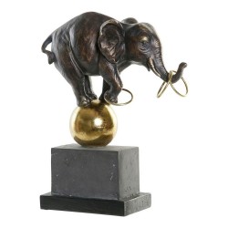 Statua Decorativa DKD Home Decor: Elefante in Metallo e Resina (31 x 13 x 41 cm)