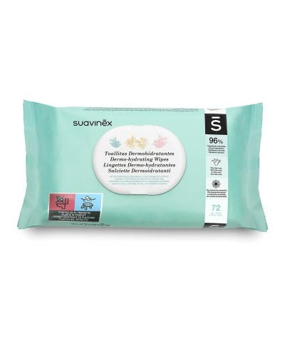 Suavinex Toallitas para Bebé con Crema Hidratante - 72 Unidades - Delicadas
