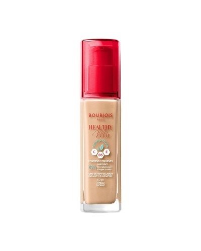 Bourjois Healthy Mix Base de Maquillaje Cremosa - 52 Vanilla - 30ml - Efecto Luminoso
