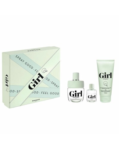 Rochas Girl Coffret Parfum Femme : Eau de Toilette 50ml + Lait pour le Corps + Miniature
