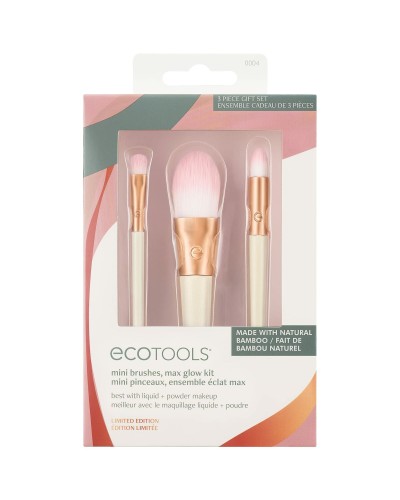 Ecotools Ready Glow Set Pinceaux Maquillage Édition Limitée - 3 Pièces
