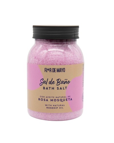 Flor de Mayo Sales de Baño Rosa Mosqueta 650g - Relajante & Perfumado
