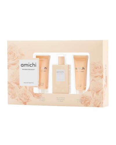 Amichi Intense Bouquet: Damenparfum Geschenkset 3-teilig - Intensiv Blumig
