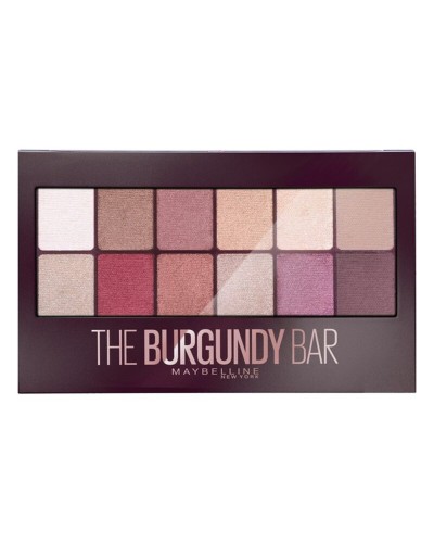 Maybelline The Burgundy Bar - Palette de Fards à Paupières 9.6g - Nuances Chaudes
