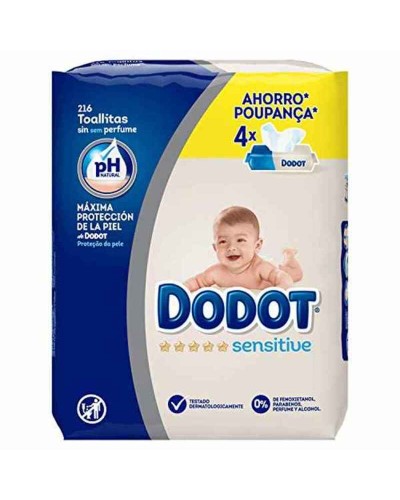 Vochtige Doekjes Sensitive PH Dodot 216 uds
