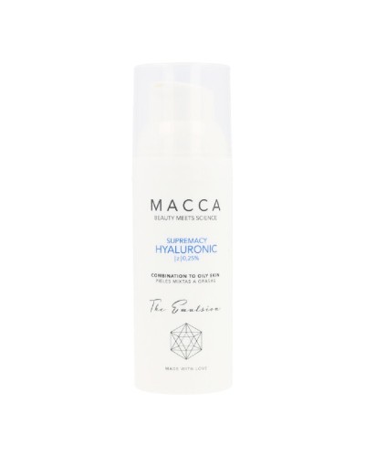 Intensief vochtinbrengende Crème Supremacy Hyaluronic Macca 0,25% Hyaluronzuur Combinatiehuid (50 ml)